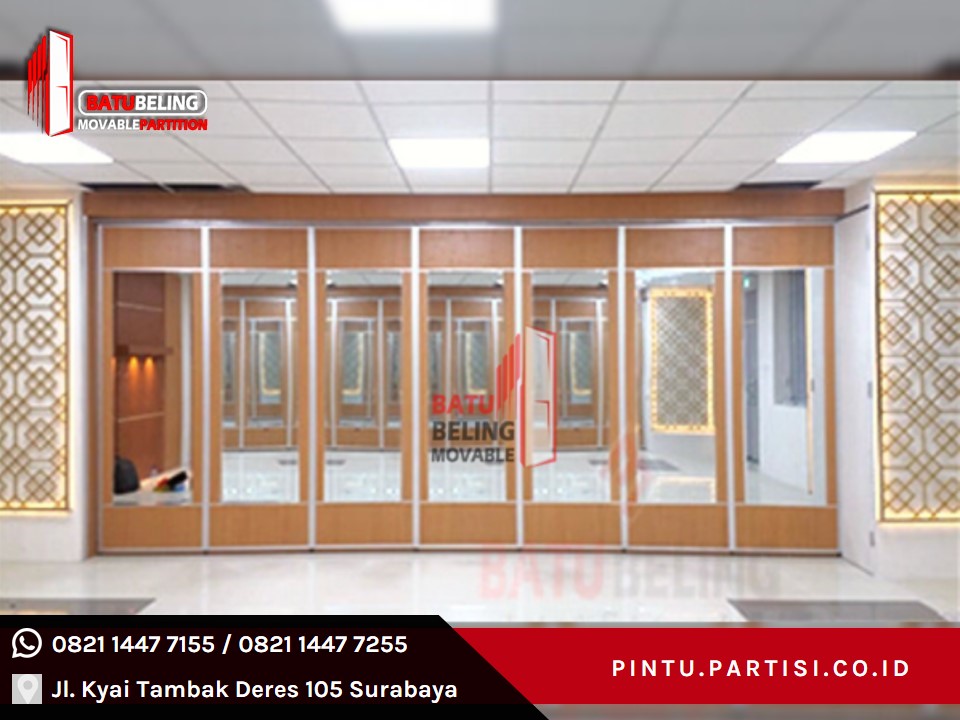 pasang jual pintu lipat partisi lipat full peredam murah 11